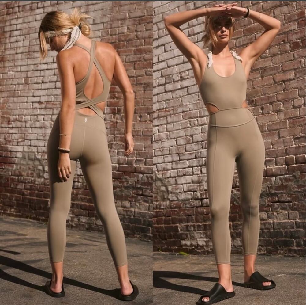 New Free People Movement Back It Up Jumpsuit - Size Medium